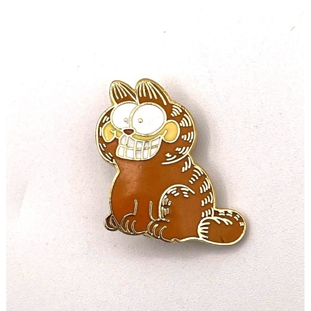 1978 Garfield Cat Comic Lapel Hat Trader Collector Pin - First Year - Kat's Meow